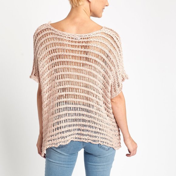 Lightweight Pullover Open Weave Knit - Picture 2 of 2